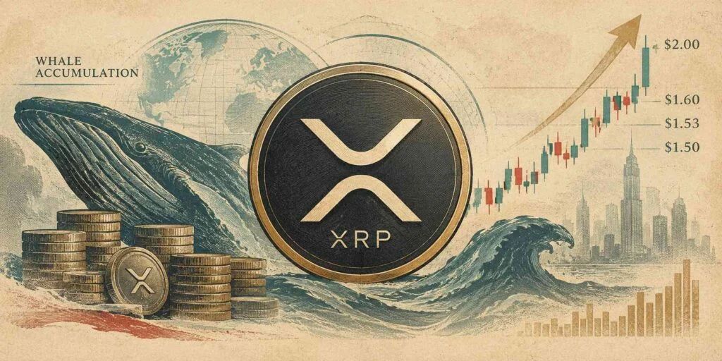XRP Price Today: XRP Hits $1.60 as Heavy Whale Accumulation Points to a $2 Rally and Beyond