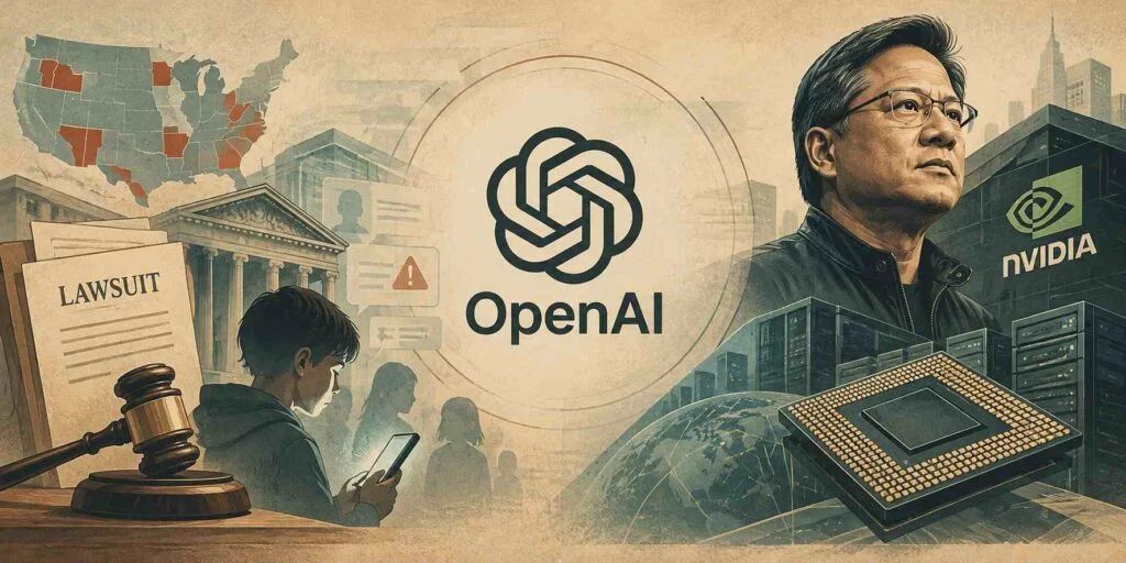 8 US States Sue OpenAI Over ChatGPT Risks as Nvidia CEO Threatens to Cut Off Unsafe AI Builders
