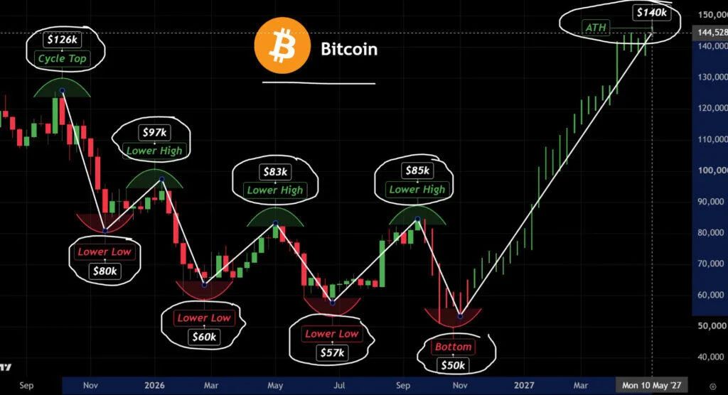Bitcoin BTC price analysis chart