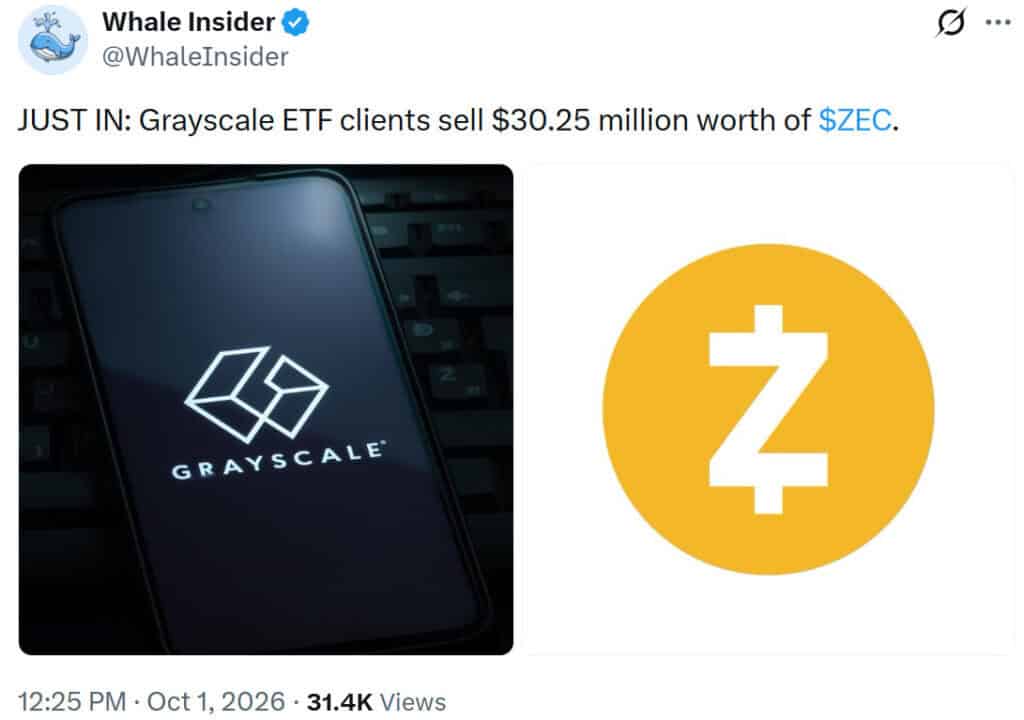 Zcash ZEC whale transaction news