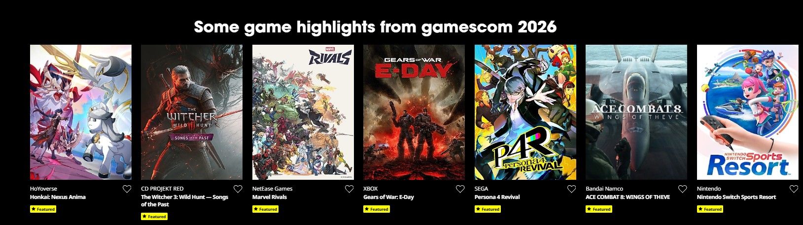 Gamescom 2026'nın öne çıkan anları