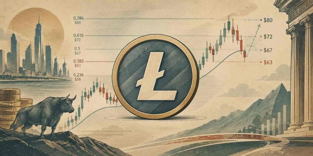 Litecoin (LTC) Price Prediction: Fibonacci Support Near $63 Signals Recovery Potential Toward $80