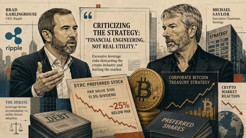Ripple CEO Brad Garlinghouse Slams Michael Saylor’s Bitcoin Strategy, Says STRC Is Hurting the Crypto Market