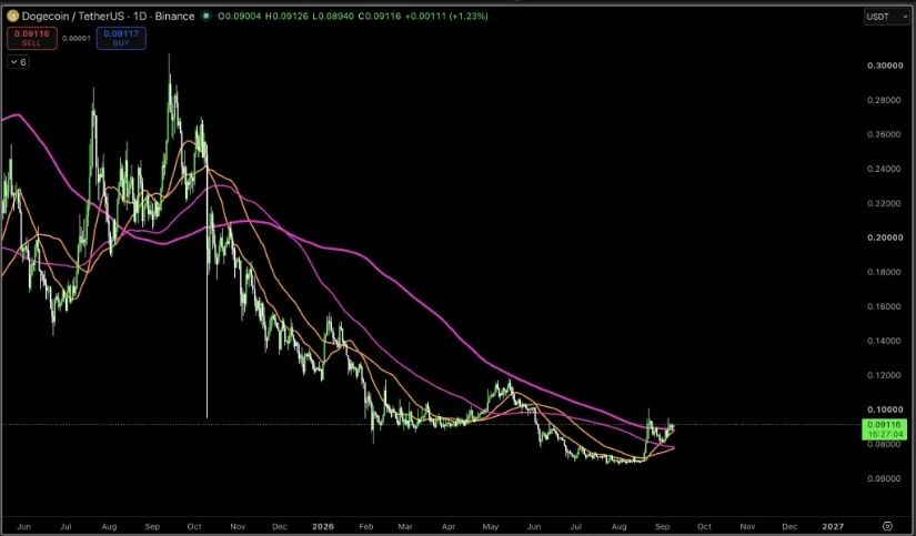 DOGE’s Long-Term Bottom Structure Developing