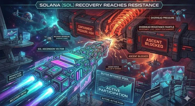 Solana (SOL) Rebound Faces Major Test Near Key Resistance Zone