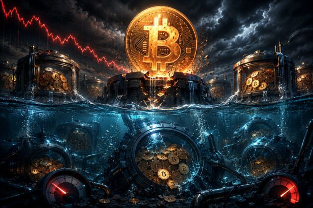 Bitcoin Correction Pushes 580,000 BTC Into Loss Territory