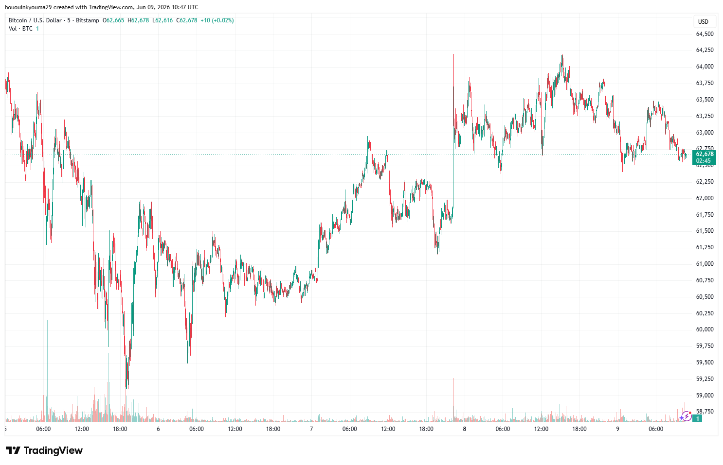 Bitcoin Price Chart