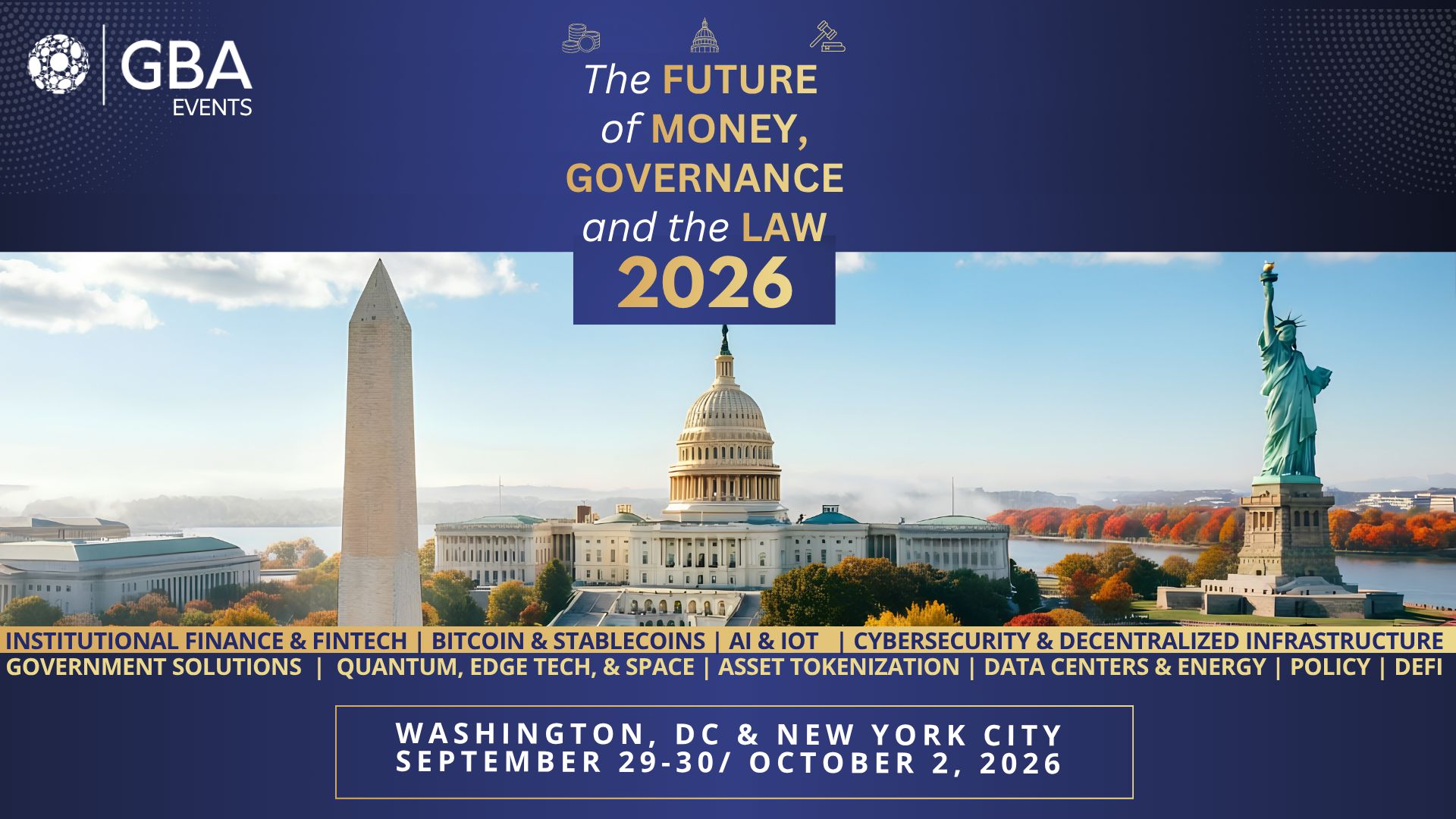 GBA раскрыла полный список участников Future of Money, Governance & the Law 2026