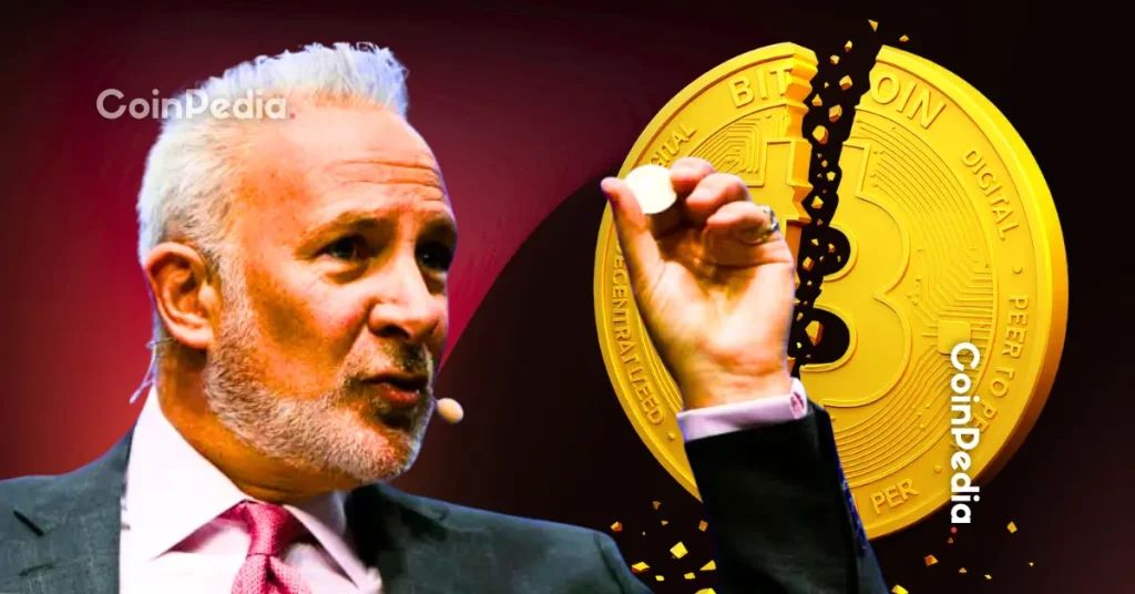 Strategy’s Stock-To-Bitcoin Model Is Among Three Falling Debt Dominos: Peter Schiff
