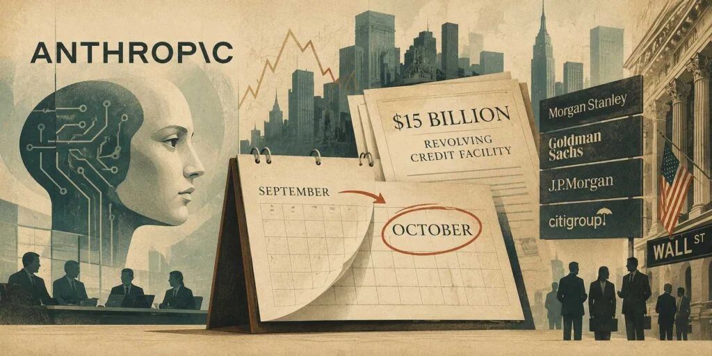 Anthropic IPO Delayed to October as AI Giant Finalizes $15 Billion Credit Facility